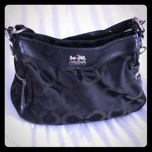 Coach black shoulder bag